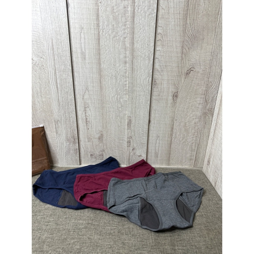 Innersy Womens Hipster Period Panites 3-Pack Moisture-Wicking Underwear M